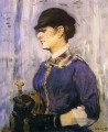Junge Frau in einem runden Hut Eduard Manet